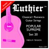 LUTHIER 20 - JUEGO DE CUERDAS TENSION MEDIA PARA GUITARRA CLASICA