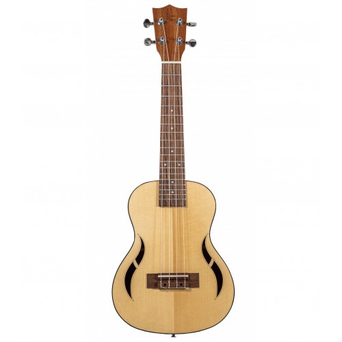 BONES SP320C - UKELELE CONCIERTO CON TAPA MACIZA DE ABETO Y FUNDA