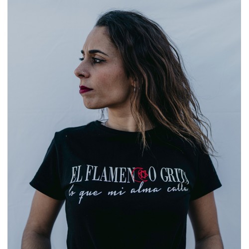 CAMISETA FLAMENCO GRITA - MUJER