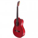 C320.580 Roja Guitarra Flamenca Vicente Tatay Tomas - Fondo de Sicomoro con Tapa de Abeto - Acabado Brillo Teñida de Rojo