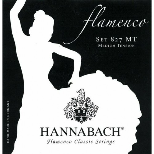Juego de cuerdas Hannabach Flamenco 827MT