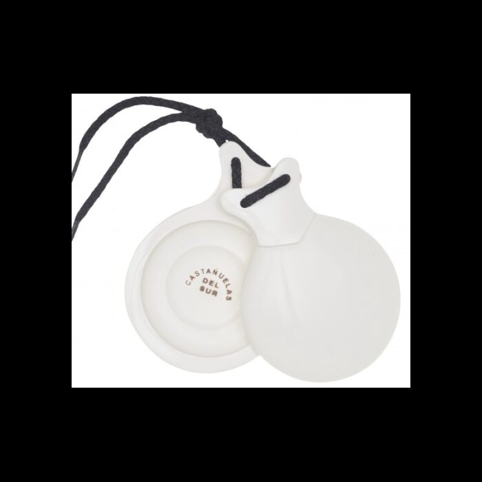 Castañuelas VIDRIO BLANCO MARFIL DOBLE CAJA talla media