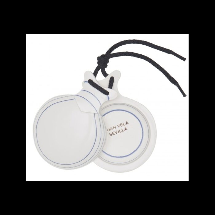 Castañuelas CAPRICHO BLANCO VETEADO AZUL talla pequeña