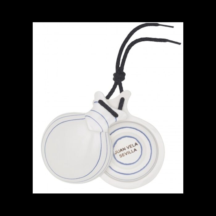 Castañuelas CAPRICHO BLANCO VETEADO AZUL DOBLE CAJA talla grande