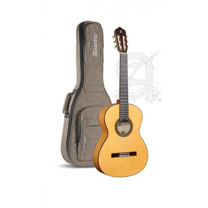ALHAMBRA 5F  - GUITARRA FLAMENCA CON FUNDA 9738