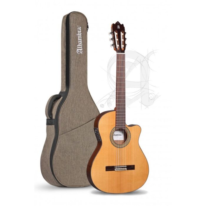 ALHAMBRA 3C CT E1 - GUITARRA CLASICA ELECTRIFICADA CUTAWAY CON FUNDA 9730