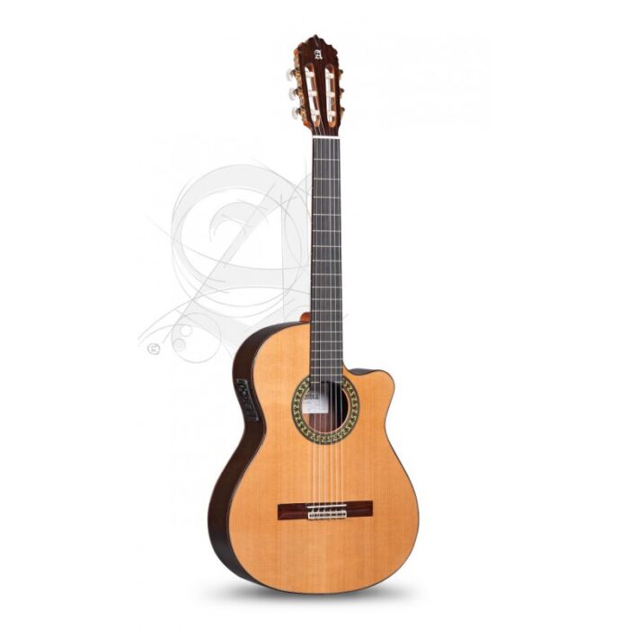 ALHAMBRA 5P CW E8  - GUITARRA CLASICA ELECTRIFICADA CUTAWAY CON FUNDA 9738