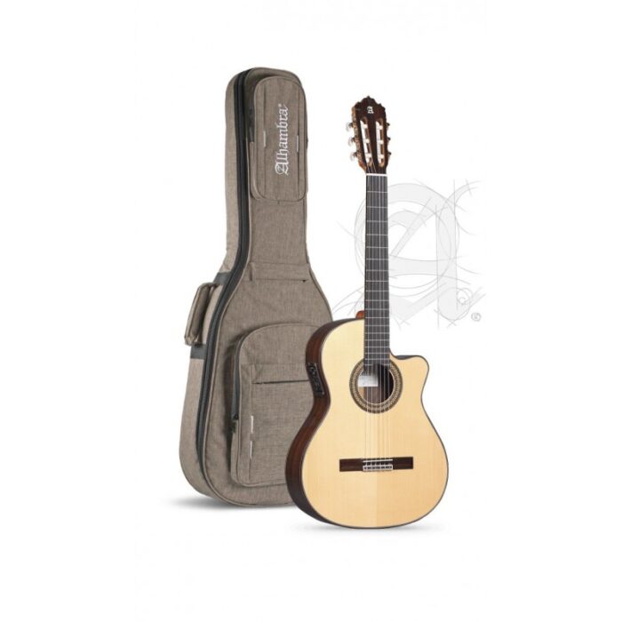 ALHAMBRA 7 PA CW E8  - GUITARRA CLASICA ELECTRIFICADA CUTAWAY CON FUNDA 9738