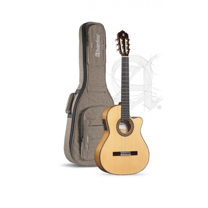 ALHAMBRA 7 FC CT E2  - GUITARRA FLAMENCA ELECTRIFICADA CUTAWAY (CUERPO ESTRECHO) CON FUNDA 9738