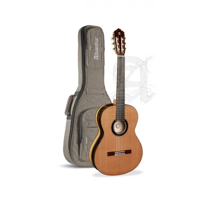 ALHAMBRA 6 EBANO BLANCO - GUITARRA CLASICA CON FUNDA 9738