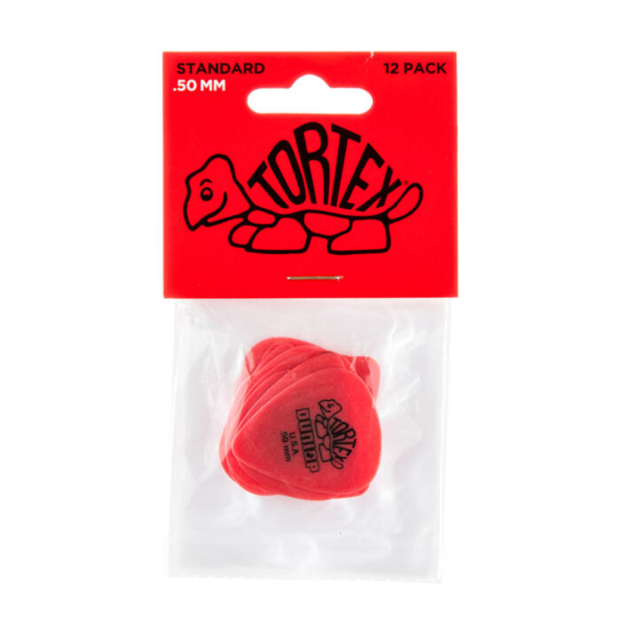 Bolsa 12 Púas Dunlop 418P-050 Tortex Standard 0.50mm Pickers