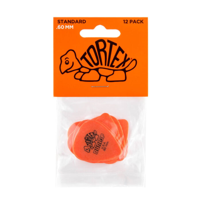 Bolsa 12 Púas Dunlop 418P-060 Tortex Standard 0.60mm Pickers