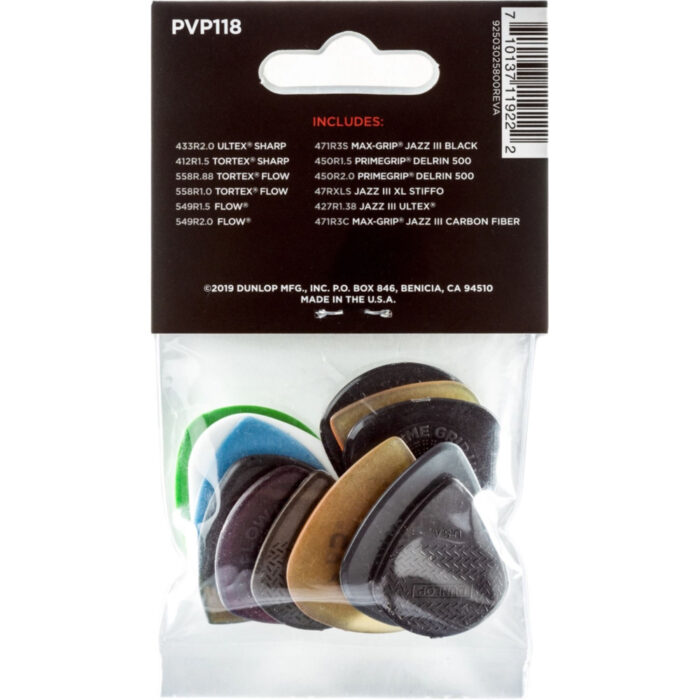 Bolsa 12 Púas Dunlop PVP-118 Variety Shred - Imagen 2
