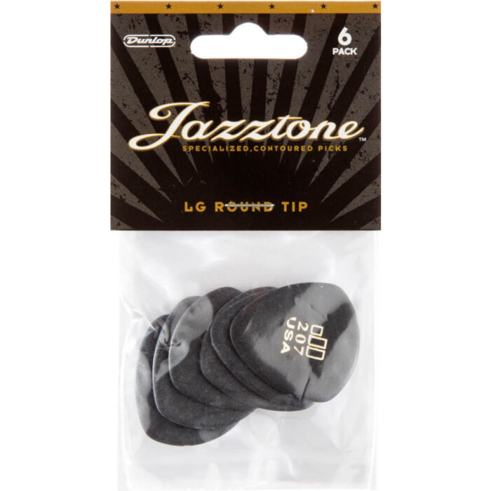 Player´s Pack 6 Púas Dunlop 477P-207 Jazztone Large Round Tip