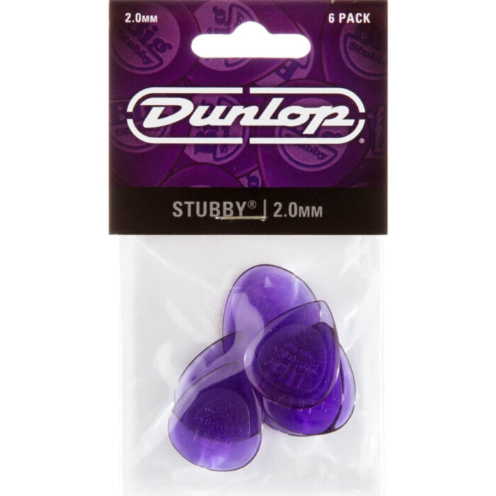 Player´s Pack 6 Púas Dunlop 474P-200 Stubby Jazz 2.00mm