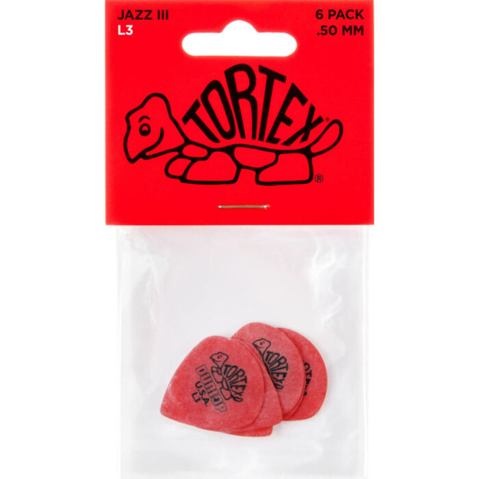 Player´s Pack 6 Púas Dunlop 472PL3 Tortex Jazz 0.50mm