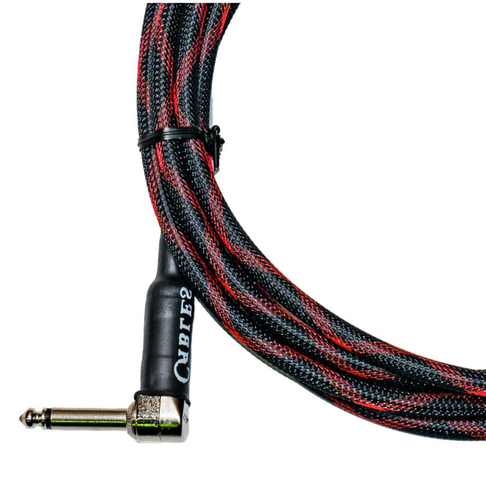 Tsunami Cable G10-RTBW Acodado 3m Black Widow - Imagen 2
