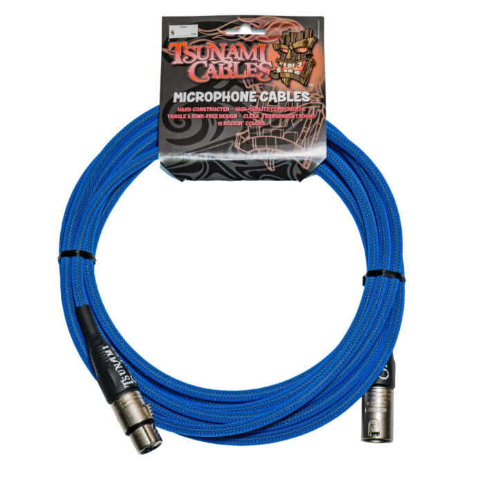 Tsunami Cable M15-XSTB Micrófono 4,5m TC Blue