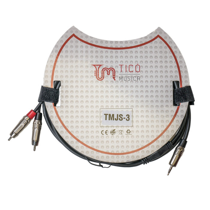 Cable Mini Jack Stereo-2 RCA TCM TMJS-3 3 Metros - Imagen 2