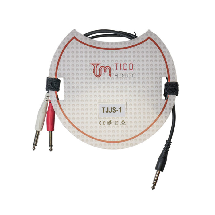 Cable Jack Stereo-2 Jack Mono TCM TJJS-1 1 metro - Imagen 2