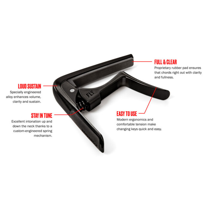 Cejilla Dunlop Trigger Fly 63-CBK Curva Negra - Imagen 3