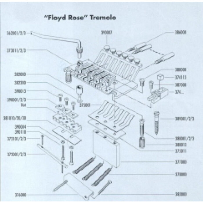 Recambios Floyd Rose Schaller Tornillo Barra Cuerdas Cromado 20200200 - Imagen 2