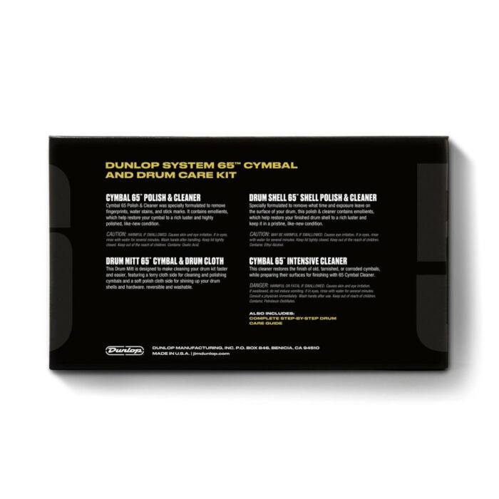 Kit mantenimiento Dunlop Cymbal & Drum Care 6400 - Imagen 2