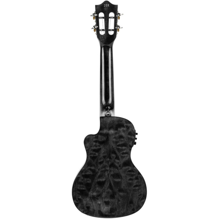 Ukelele Concert Lanikai QM-BKCEC Quilted Maple Electrificado Black - Imagen 2