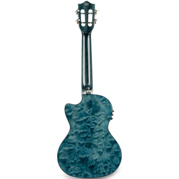 Ukelele Tenor Lanikai QM-BLCET Quilted Maple Electrificado Blue - Imagen 2
