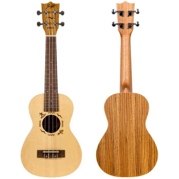 Ukelele Concert Flight DUC-525 Designer Abeto/Zebrano - Imagen 2