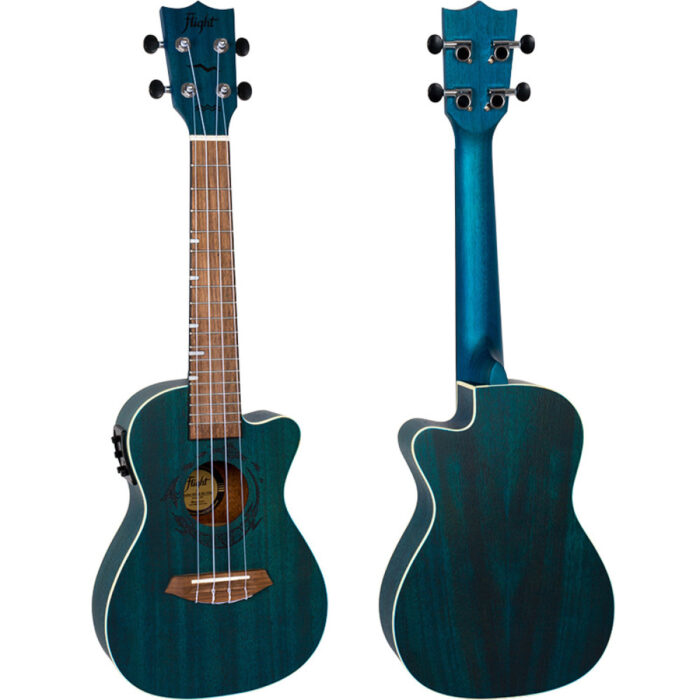 Ukelele Concert Flight DUC-380CEQ Gemstone Electroacustico Topaz - Imagen 2