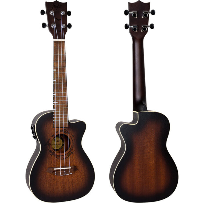 Ukelele Concert Flight DUC-380CEQ Gemstone Electroacustico Amber - Imagen 2