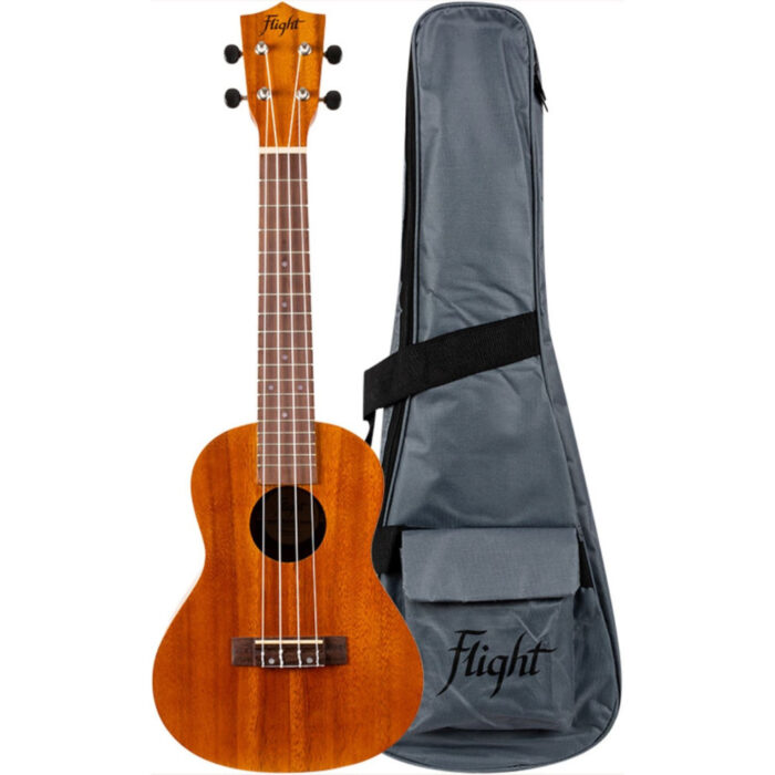 Ukelele Concert Flight NUC-250 Natural Acacia - Imagen 2
