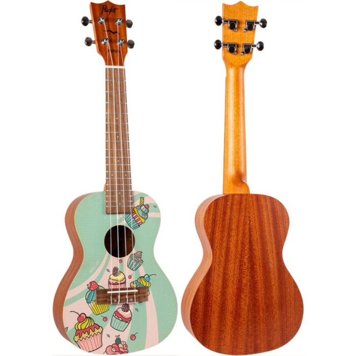 Ukelele Concert Flight AUC-33 Art Series Cupcake - Imagen 2