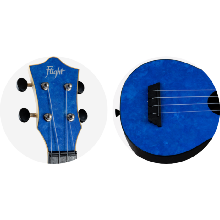 Ukelele Soprano Flight TUS-65 Travel Sapphire - Imagen 2
