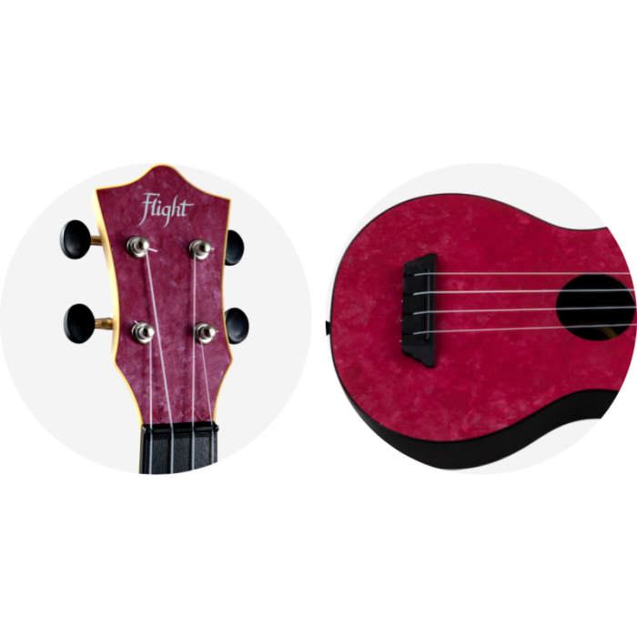 Ukelele Soprano Flight TUS-65 Travel Ruby - Imagen 3