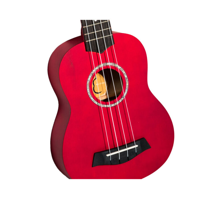 Ukelele Soprano Bones SP200S-RD Linden Rojo Satinado - Imagen 3