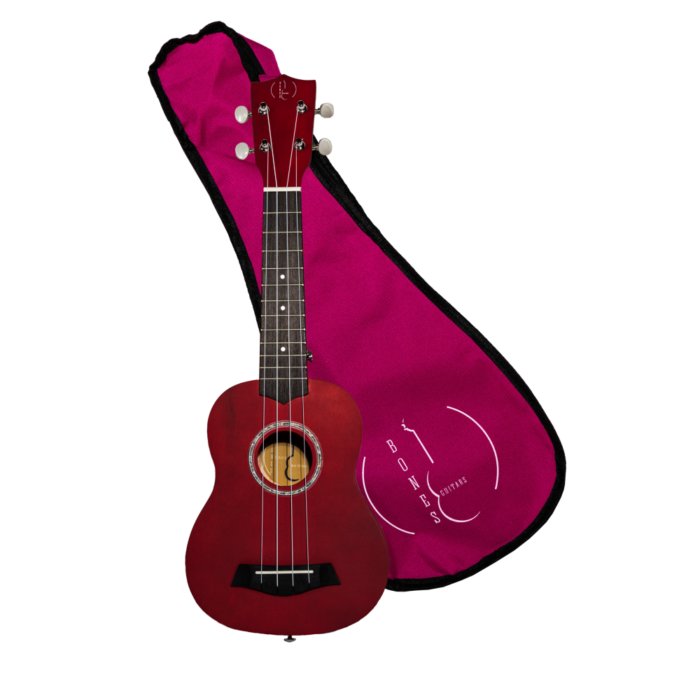 Ukelele Soprano Bones SP200S-RD Linden Rojo Satinado - Imagen 5