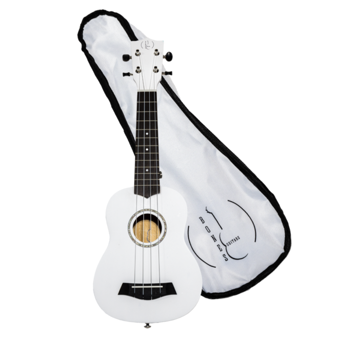 Ukelele Soprano Bones SP200S-WH Linden Blanco Satinado - Imagen 6