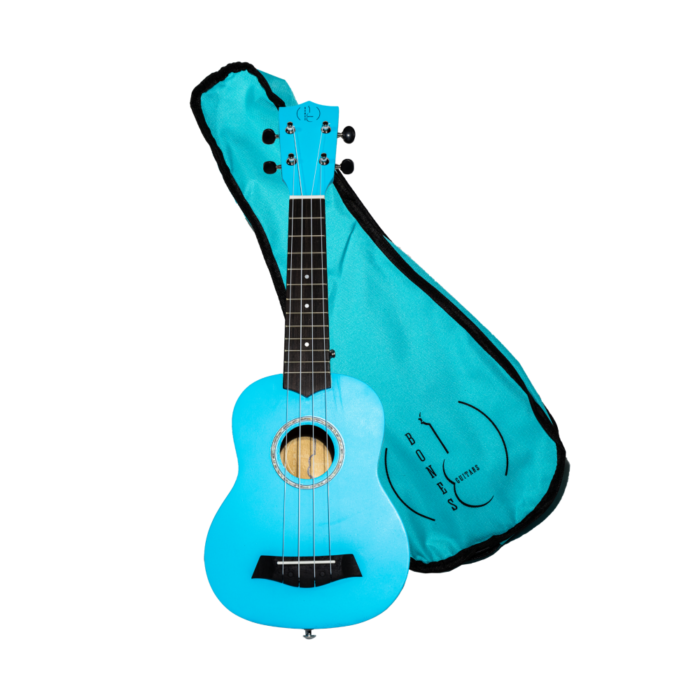 Ukelele Soprano Bones SP200S-LB Linden Azul Cielo Satinado - Imagen 6