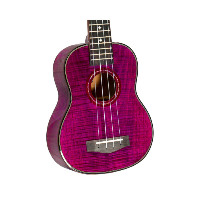 Ukelele Soprano Bones SP630S-PU Arce Purpura Brillo - Imagen 3
