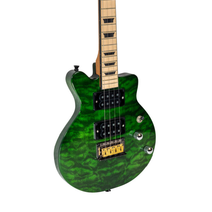 Ukelele Tenor Bones BT-1TG Verde Transparente Eléctrico - Imagen 3