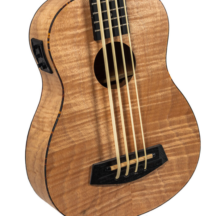 Ukelele Bajo Bones SP540B Okume Flameado Electrificado - Imagen 3