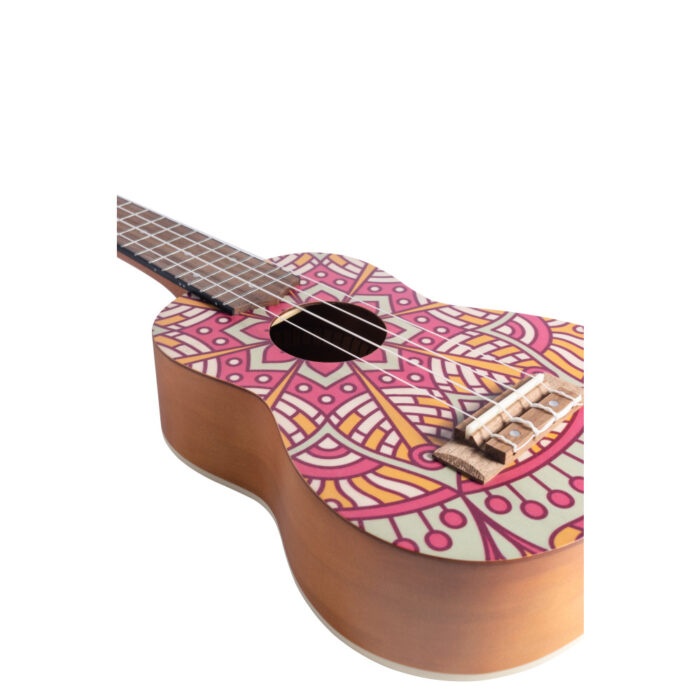 Ukelele Soprano Bamboo B1E-PM Pink Mandala - Imagen 3