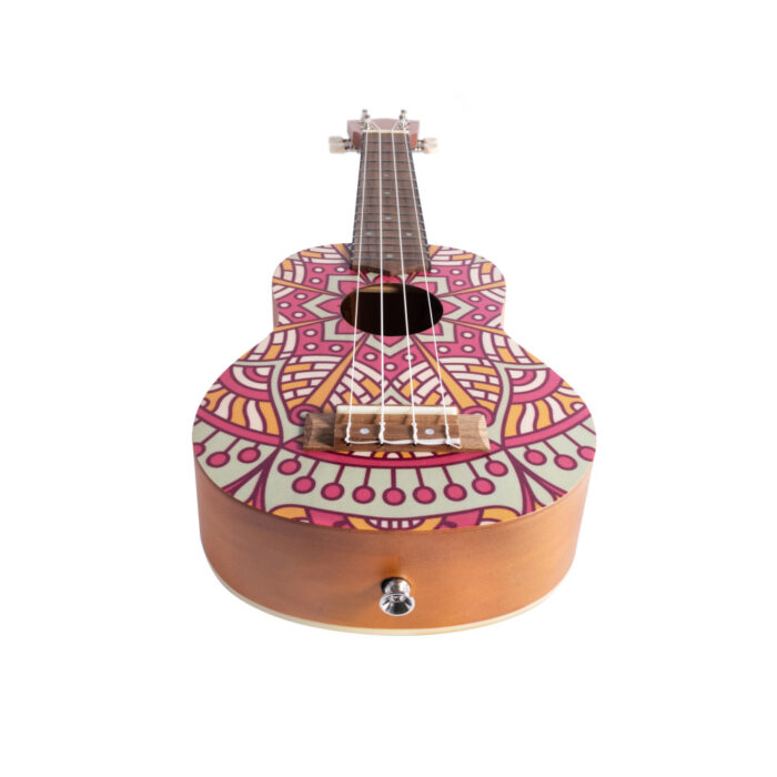 Ukelele Soprano Bamboo B1E-PM Pink Mandala - Imagen 5