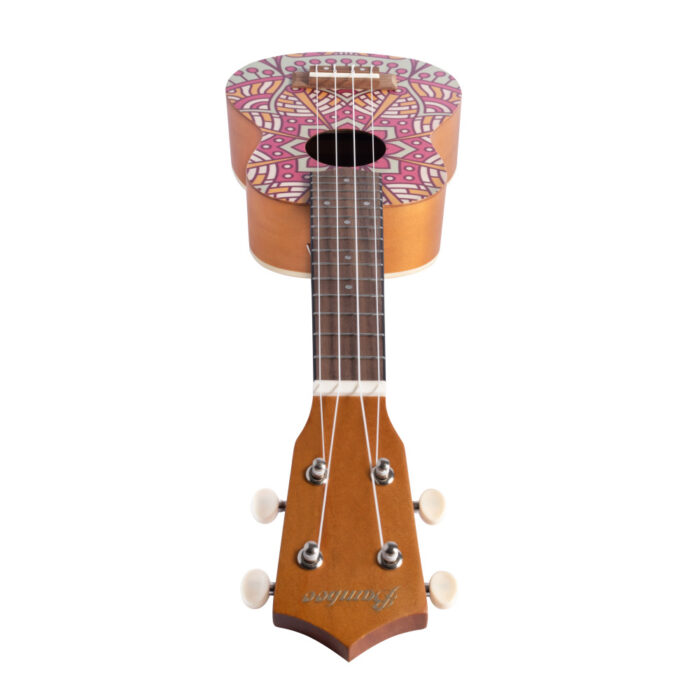 Ukelele Soprano Bamboo B1E-PM Pink Mandala - Imagen 6
