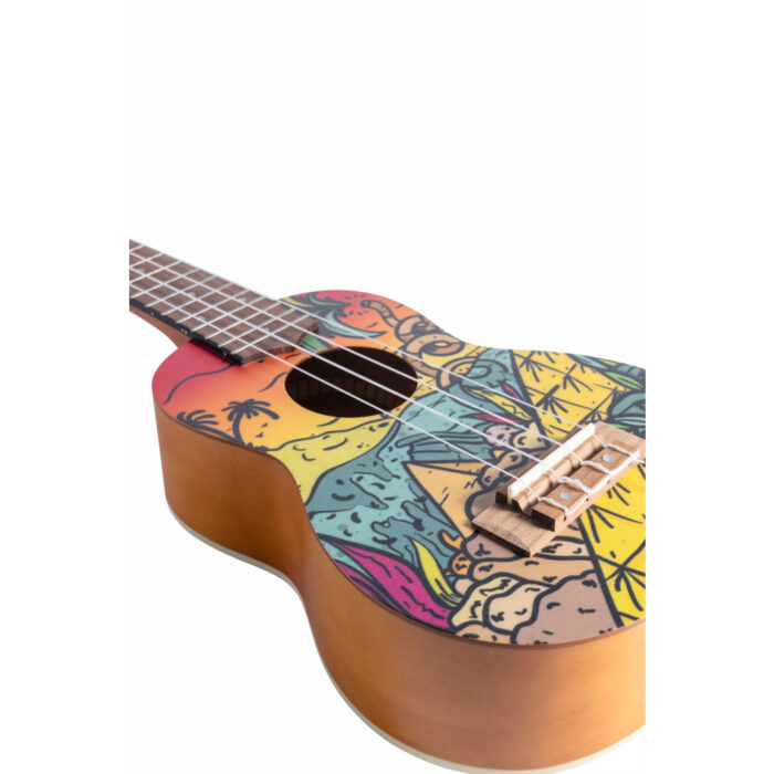 Ukelele Soprano Bamboo B1E-HC Hot Caribe - Imagen 3