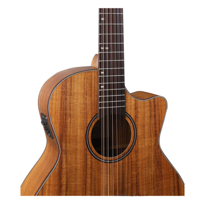 Guitarra Acústica Veelah VGACE-Koa Cutaway Electrificada 12 cuerdas - Imagen 3