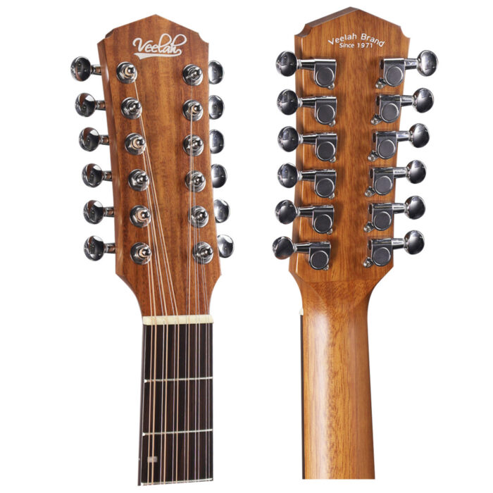 Guitarra Acústica Veelah VGACE-Koa Cutaway Electrificada 12 cuerdas - Imagen 4
