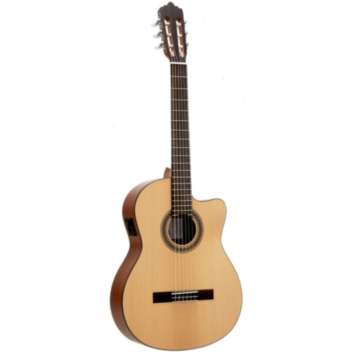 Guitarra Clásica Veelah CCTS Tapa Abeto Cutaway Electrificada